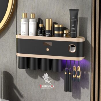 Luxury Black Toothbrush/Toothpaste
Holder