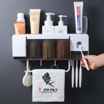 Toothbrush/Toothpaste Holder