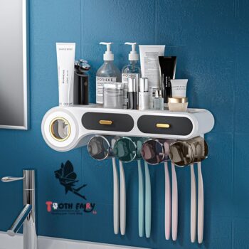 Slim Toothbrush/Toothpaste Holder